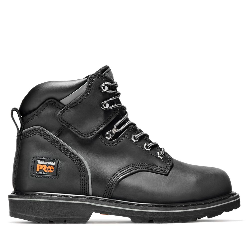 Botas de Trabajo Timberland Hombre Pro® Pit Boss 6" Steel Toe Negras - Chile XOM-512803